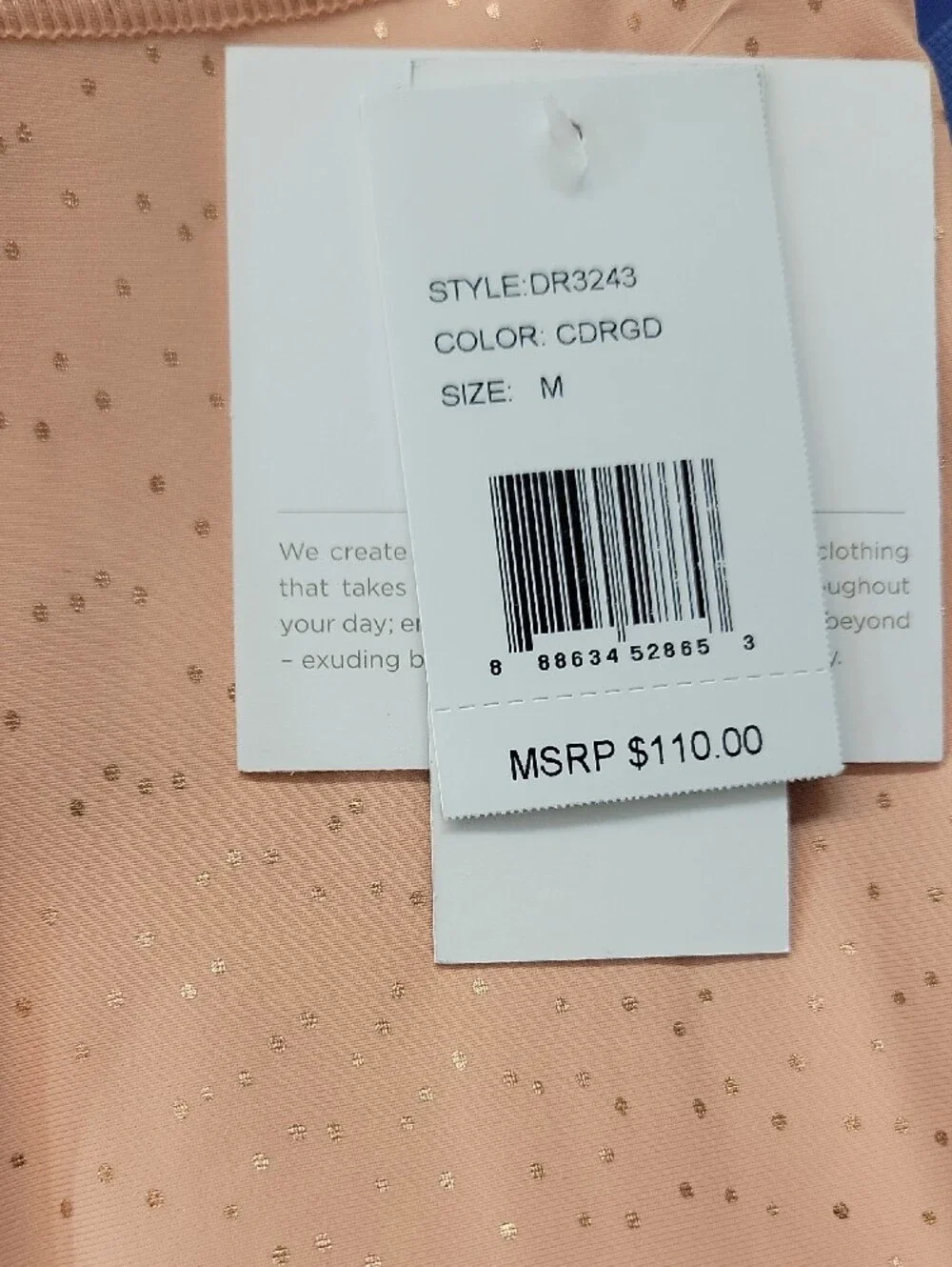 Beyond Yoga Womens Peach Metallic Leggings with Shimmer